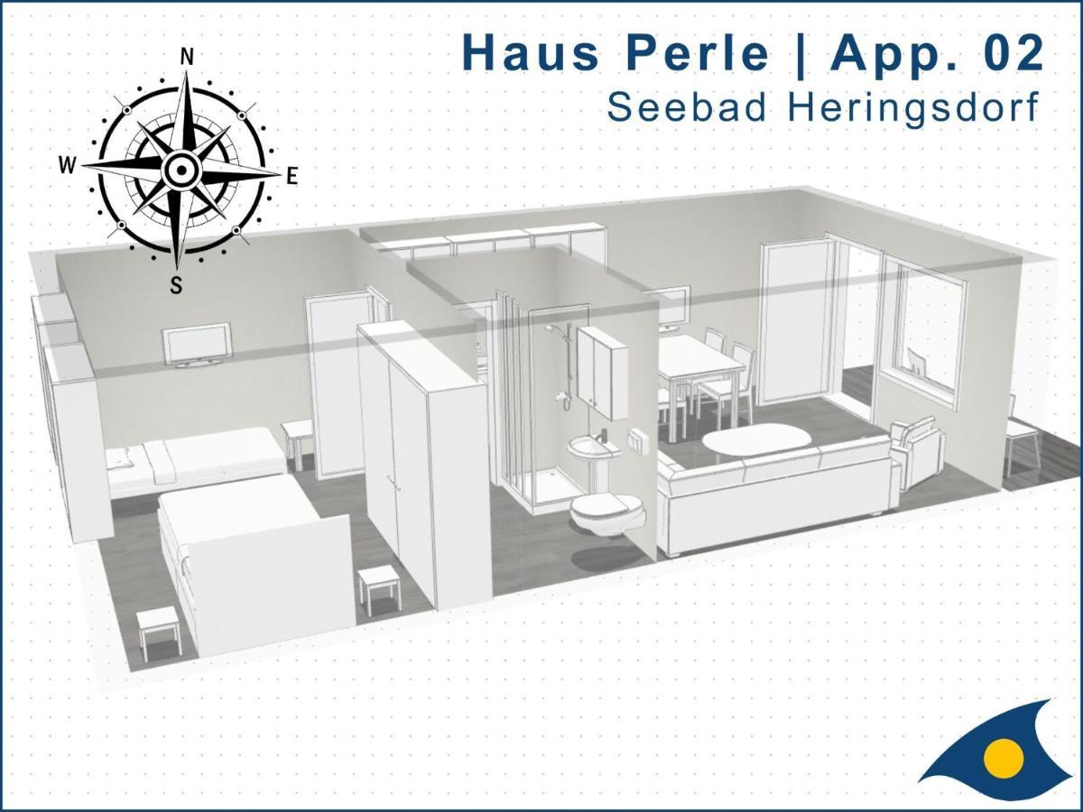ゼーバート・ヘリングスドルフHaus Perle Whg 02アパートメント エクステリア 写真