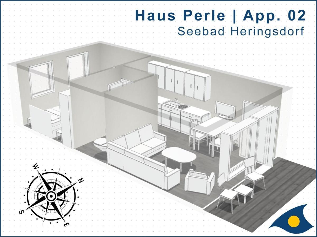 ゼーバート・ヘリングスドルフHaus Perle Whg 02アパートメント エクステリア 写真